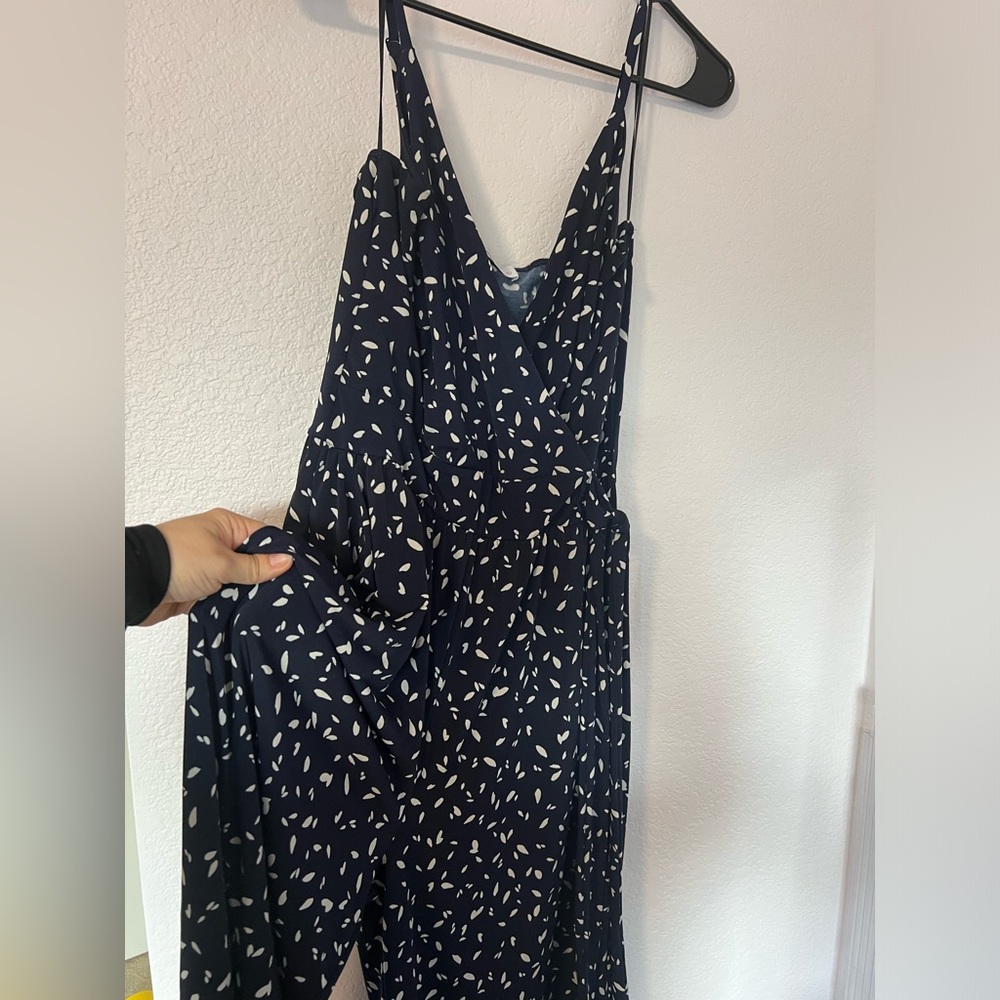 Business casual jumpsuit with pockets